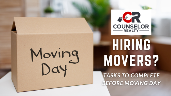 Tasks Before Moving Day - Counselor Realty